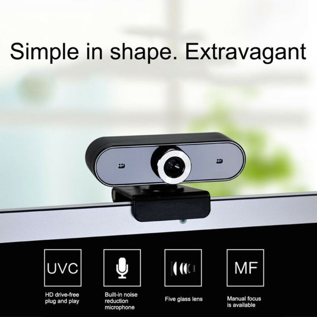 Jeobest - Caméra Web webcam HD Full HD Web Cam pour appels vidéo avec microphone micro - Webcam