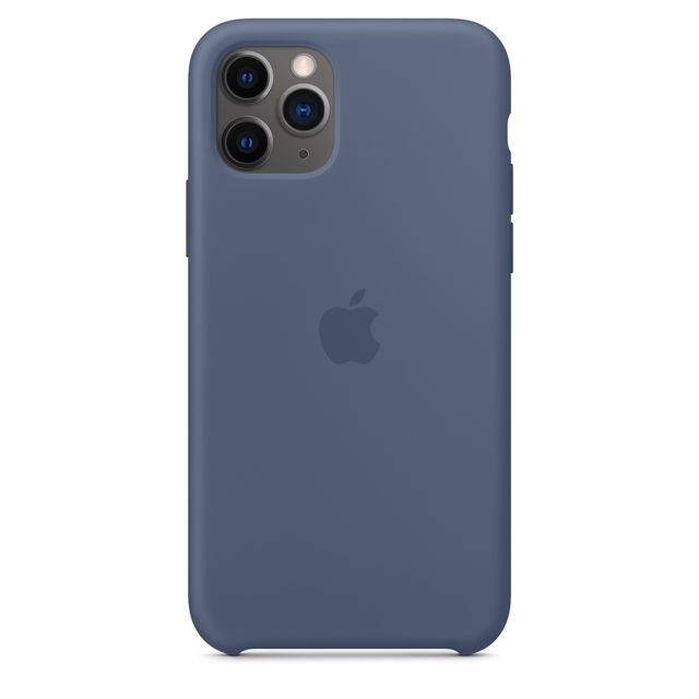 Apple - Coque en silicone iPhone 11 Pro - Bleu d'Alaska - Coque, étui smartphone Silicone