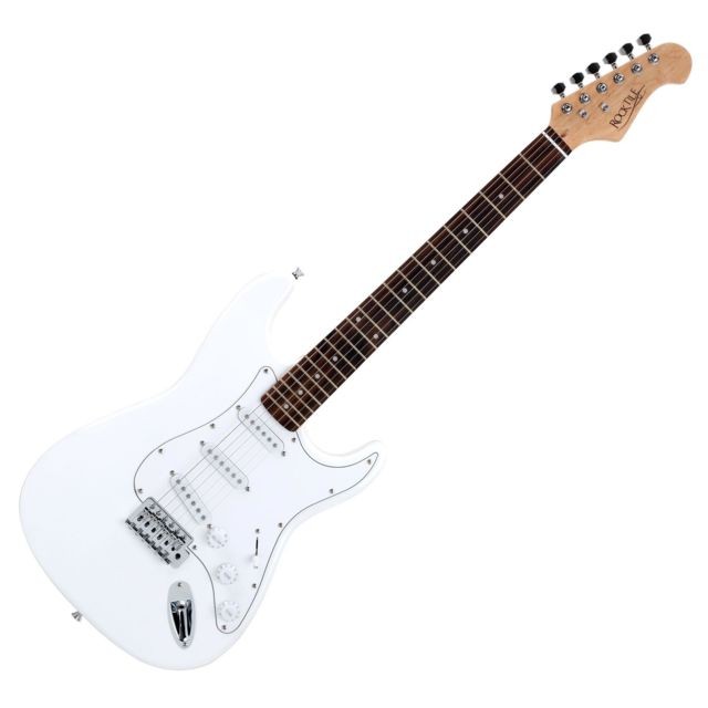 Rocktile Rocktile ST Pack guitare électrique en blanc SET incl ampli, housse, accordeur, câble, sangle