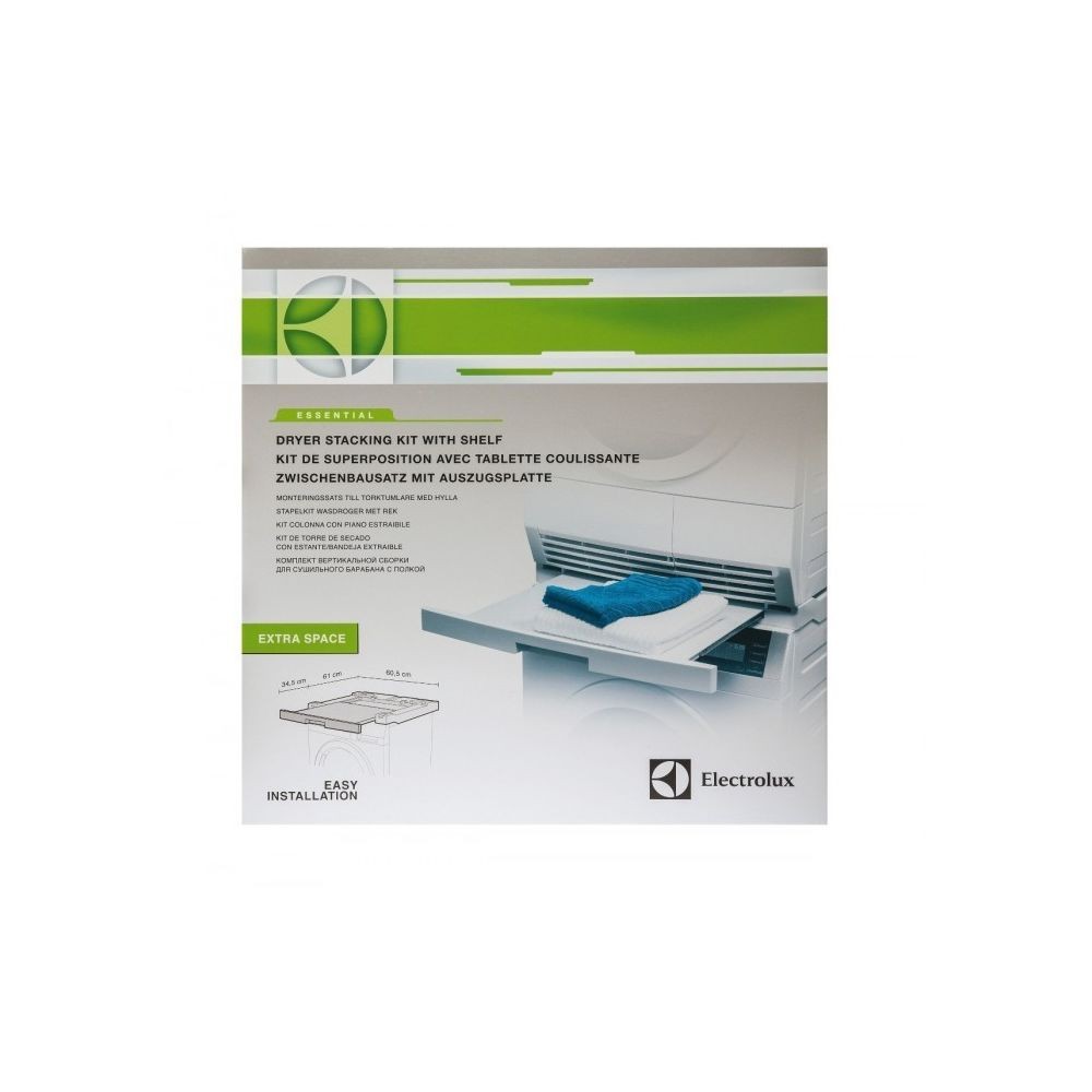 Electrolux Kit de superposition lave-linge / sèche-linge avec tablette 605x610 mm tablette 345 mm electrolux