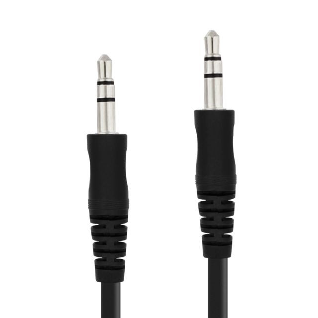 Linq - Câble Audio Auxiliaire Jack 3.5mm Mâle vers Mâle 3m Robuste Flexible LinQ Noir Linq  - Câble et Connectique
