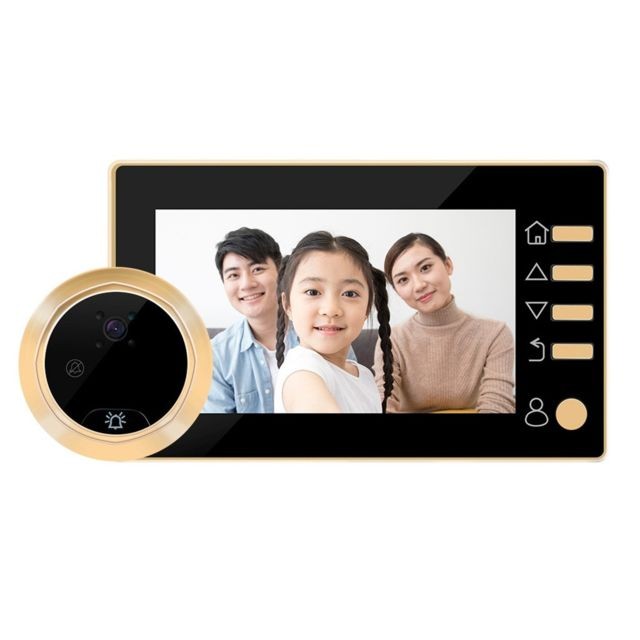 Generic - Smart Videophones Enregistrement Kit système de sécurité Or - Sonnette et visiophone connecté