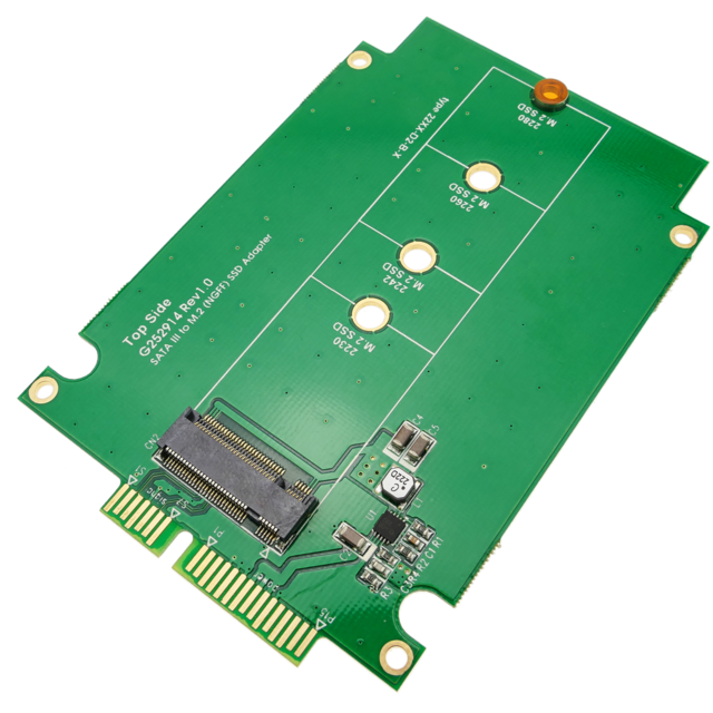 Câble Intégration BeMatik - Adaptateur SATA vers disque dur SSD NGFF M.2 un port avec adaptateur