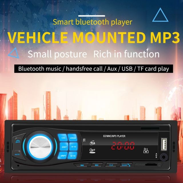 Generic - 12V FM MP3 USB AUX LCD Radio stéréo de voiture Bluetooth dans le lecteur d'unité de tête de tableau de bord - noir Generic   - Generic