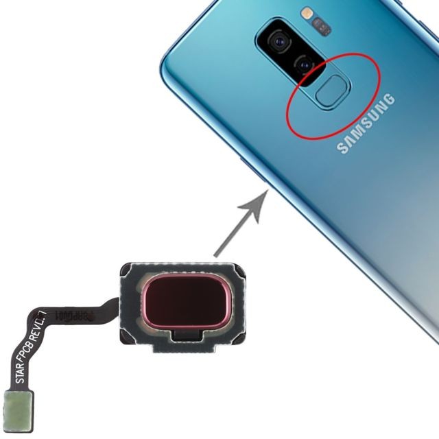 Wewoo - Capteur d'empreintes digitales Câble Flex pour Galaxy S9 / S9 + Rouge Wewoo - Accessoire Smartphone