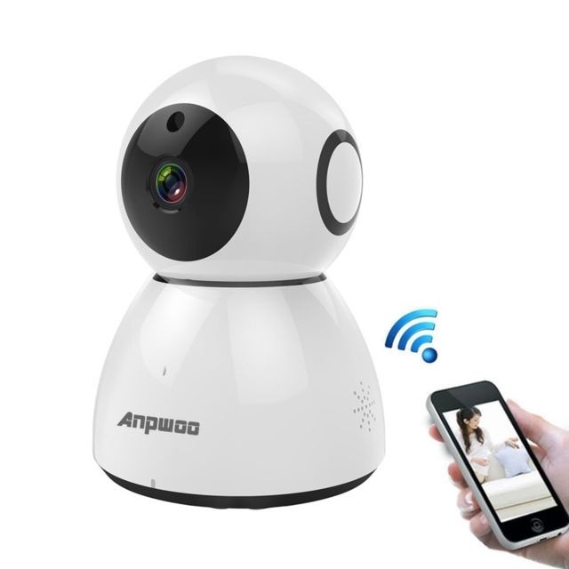 Wewoo - Caméra IP IP 1080p HD WiFi, détection de mouvement & vision nocturne infrarouge & carte TF max. 64 Go blanc Wewoo  - Camera IP WIFI