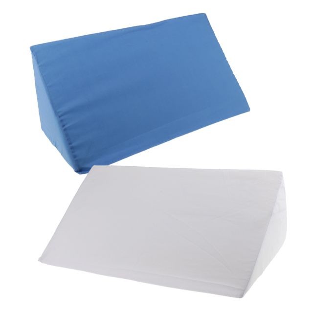 marque generique - Coussin de coin de lit blanc de fauteuil genou - Literie de relaxation Bleu + argent