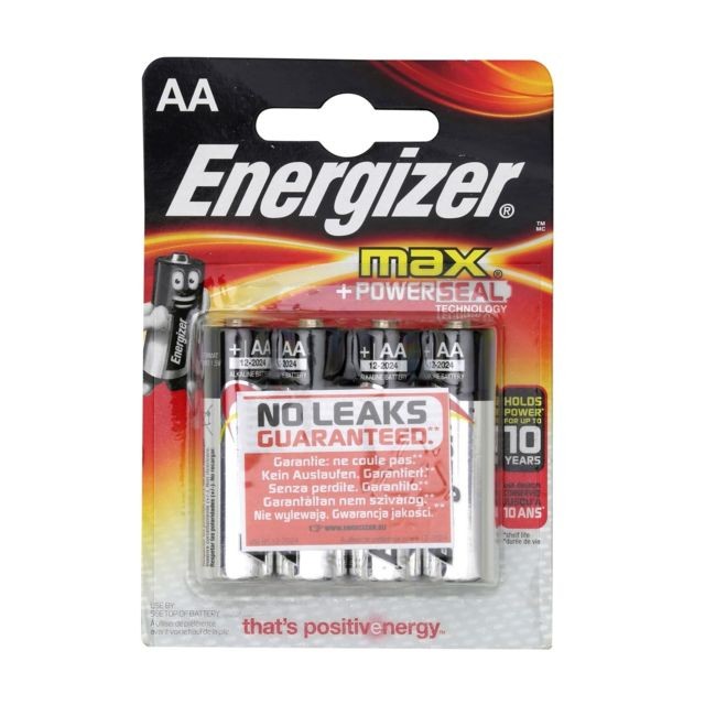 Energizer - Lot de 4 piles alcalines LR6 Max 1.5V Energizer  - Piles standard