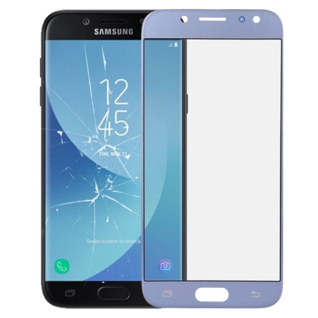 Protection écran tablette Wewoo Vitre bleu pour Samsung Galaxy J5 2017 / J530 Lentille extérieure en verre Pièce détachée