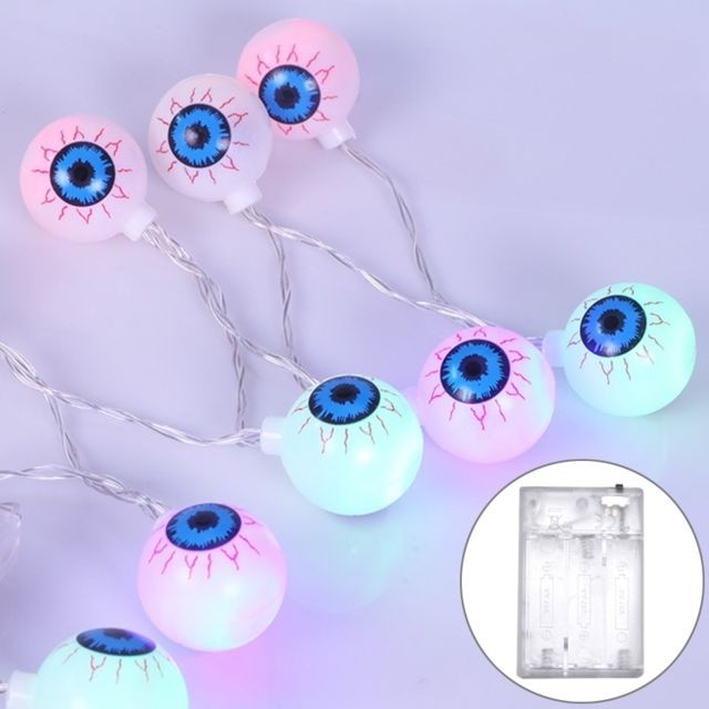 Wewoo - 2,5 m Ghost Eyes Design Coloré Lumière Halloween Série LED String String, 20 LED 3 piles AA Batteries Boîte Exploitée Party Props Fée Décoration Night Lamp Wewoo  - Guirlandes lumineuses Wewoo