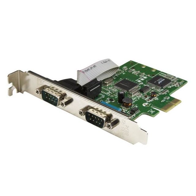 Startech - Carte PCI Express à 2 ports série DB9 RS232 - Adaptateur PCIe série avec UART 16C1050 Startech   - Carte Contrôleur USB