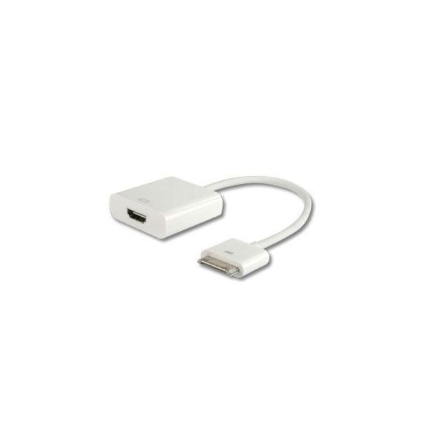 Hobby Tech Pack Adaptateur 30 Pins vers HDMI pour iPhone, iPad, iPod Touch avec Câble HDMI 2.5m