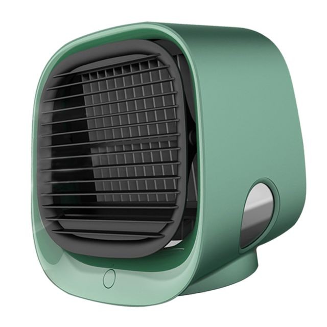 marque generique Portable Refroidisseur D'air Ventilateur Bureau Refroidissement Climatiseur Humidificateur Vert