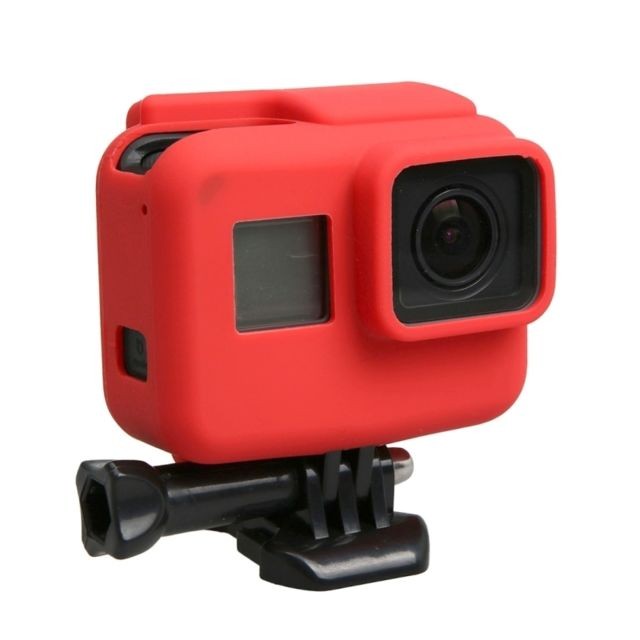 Caméra d'action Coque rouge pour GoPro HERO5 Silicone Border Frame Mount boîtier de protection de de Shell