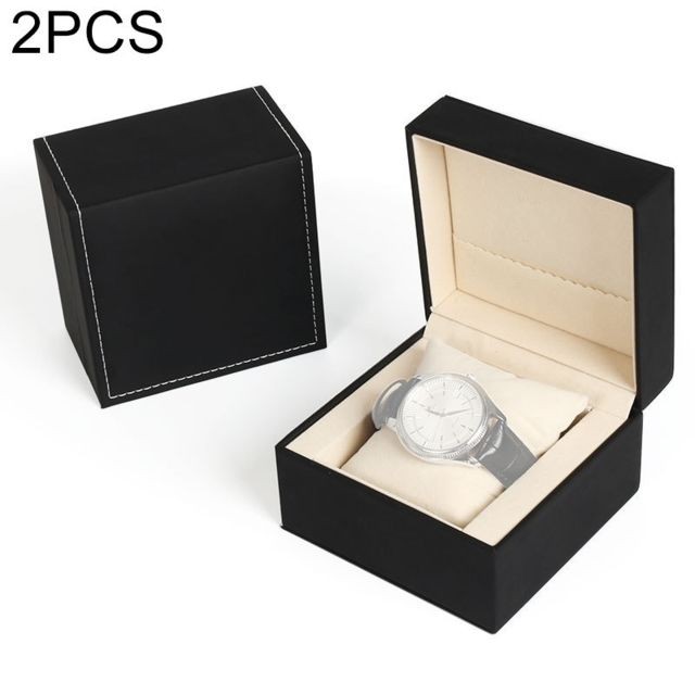 Wewoo - 2 PCS SBH002 Étui de protection de boîte de rangement de montre-bracelet en PUtaille L Wewoo  - Boîte de rangement Multicolore