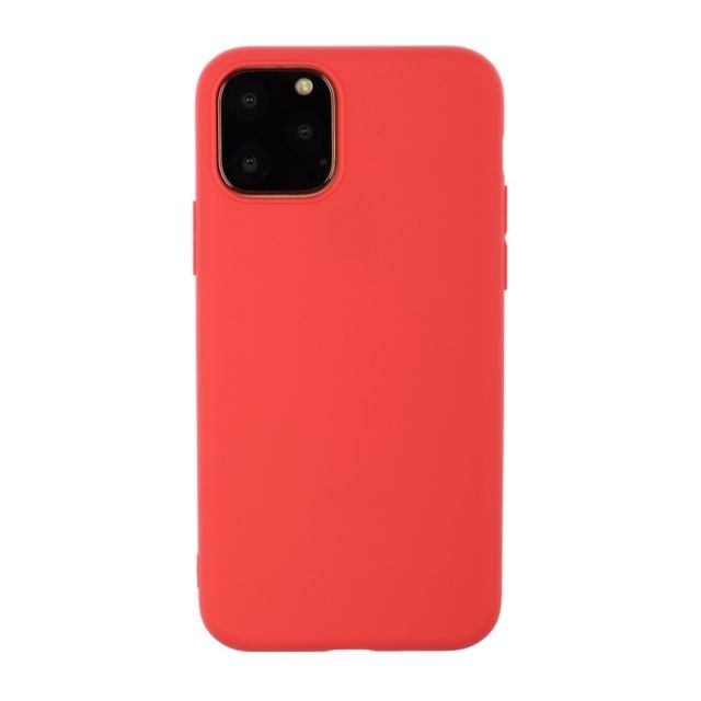marque generique - Coque en TPU couleur pure souple rouge pour votre Apple iPhone 11 6.1 pouces marque generique  - Accessoire Smartphone