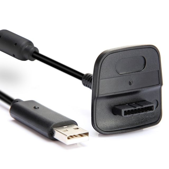 Wewoo - Câble de charge pour contrôleur sans fil XBOX360 de 1,5 m avec aimant XBOX360 noir Wewoo   - Jeux et Consoles