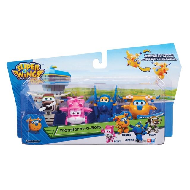 Mini véhicules transformables super wings : donnie - jouets Auldey