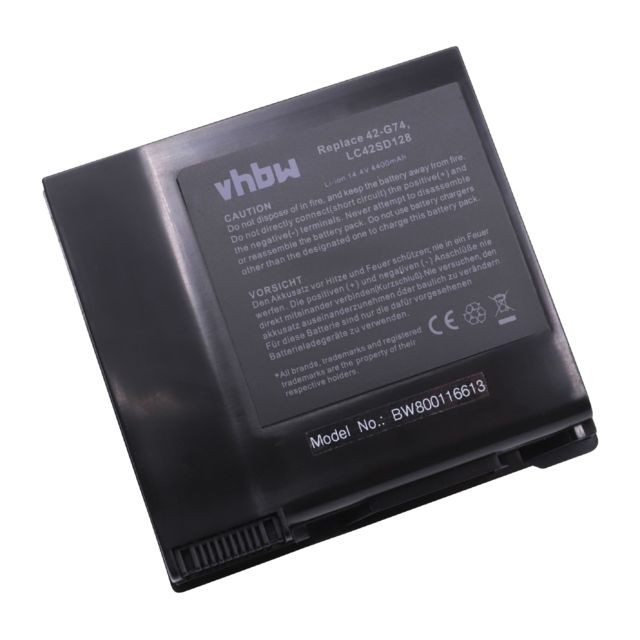 Vhbw - vhbw Li-Ion batterie 4400mAh (14.4V) noir pour laptop notebook Asus G74SX-A2, G74SX-BBK7, G74SX-FHD-TZ048V, G74SX-TY151V, G74SX-TZ078V, G74SX-XA1 Vhbw  - Accessoire Ordinateur portable et Mac