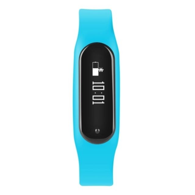 Wewoo Bracelet connecté bleu 0,69 pouces OLED Bluetooth Smart Display, Moniteur de fréquence cardiaque de / Podomètre / Appels Rappel / de sommeil / sédentaire / Alarme / Anti-perte, Compatible avec Android et iOS Téléphones