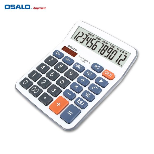 Generic - OSALO Calculateur de bureau LCD à 12 chiffres Outil à énergie solaire et alimenté par batterie pour Office Home Store Generic  - Accessoires Bureau