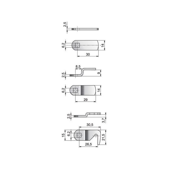 Cylindre de porte Serrure à code avec batteuse - Version code : Fixe - Sens : Droit - LEHMANN