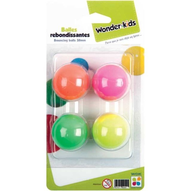 Wonderkids - 4 balles rebondissantes Wonderkids  - Jeux de plein air Wonderkids