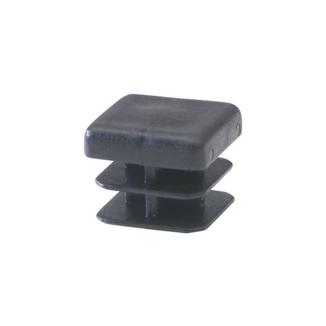 Pieds & roulettes pour meuble marque generique Embout rentrant carré plastique noir 25 x 25 vendu par 30