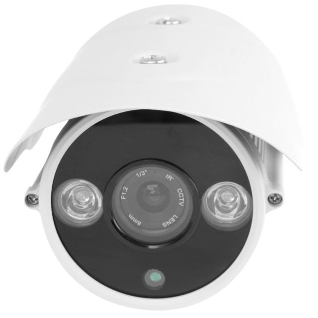 Wewoo Caméra infrarouge 1/3 pouces pour Sony 700TVL 8mm fixe Lens Array LED et couleur CCD étanche caméra, IR Distance: 30m