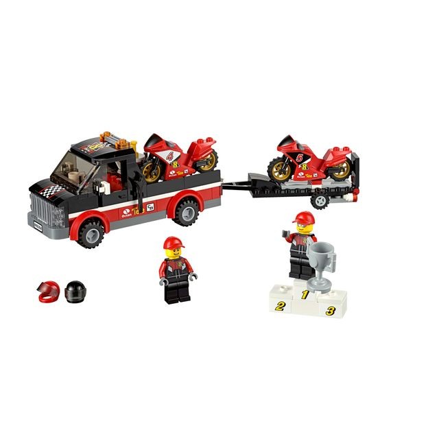 Lego CITY - Le transporteur de motos de course - 60084