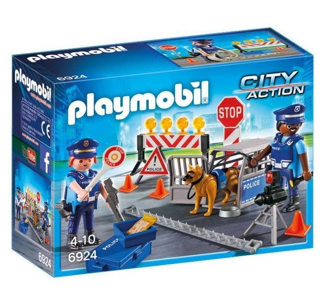 Playmobil - Barrage de police - 6924 Playmobil  - Black Friday Playmobil Jeux & Jouets