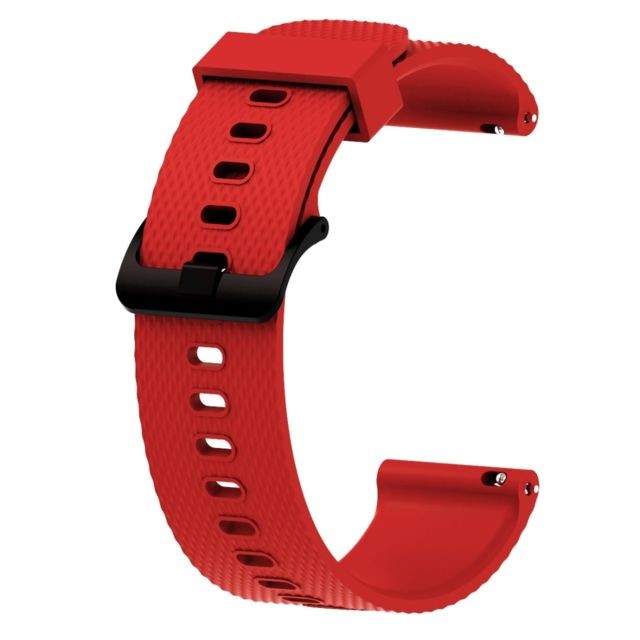 Wewoo - Bracelet pour montre connectée Dragonne Sport en silicone Garmin Vivoactive 3 20mm Rouge - Accessoires montres connectées