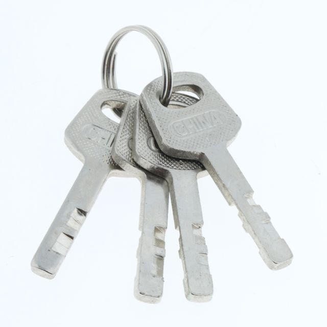 Bloque-porte Le petit voyage en laiton de boîte minuscule en métal de cadenas en métal ferme à clef la clé 60 de bijoux 4 de clés