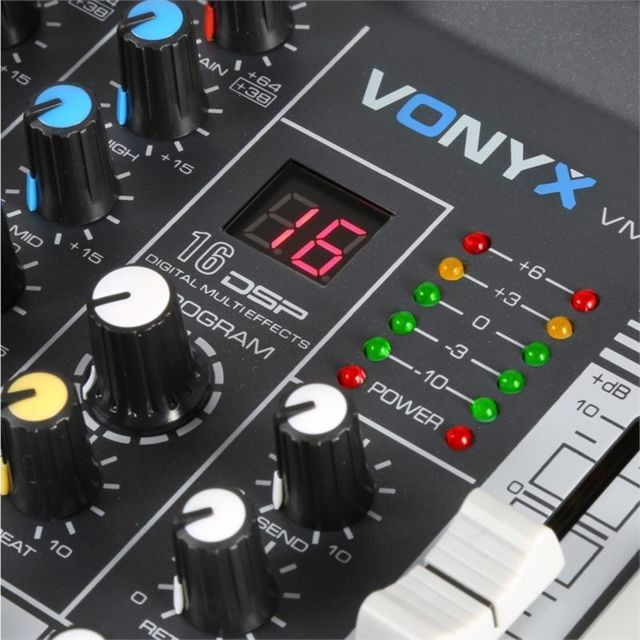 Tables de mixage Vonyx VMM-K402 Table de mixage à 4 canaux Bluetooth Interface audio USB Vonyx