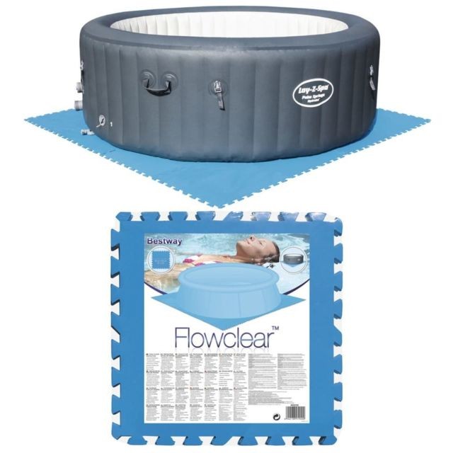 Bestway - Bestway Protecteurs de plancher de piscine 8 pcs Bleu 58220 Bestway  - Liner et tapis de sol piscine