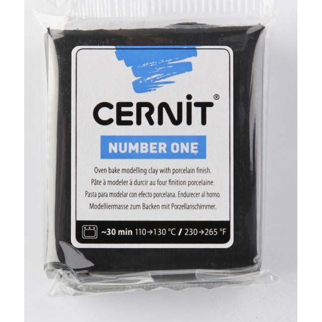 Modelage Cernit Pâte Cernit n°1 56 g Noir (100) - Cernit