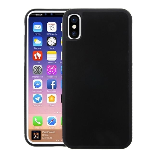 Wewoo - Coque renforcée noir pour iPhone X TPU + PC Anti-Gravity Dropproof Étui de Protection Arrière de Wewoo  - Accessoires et consommables
