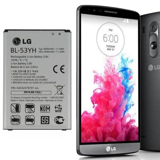 LG - D'origine LG BL-53YH 3000MAH Original Batterie Pour LG G3 - Batterie téléphone