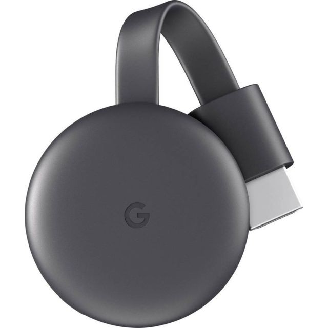 GOOGLE - Google Chromecast 3 connecteur de télévision intelligent Full HD HDMI Charbon GOOGLE   - GOOGLE