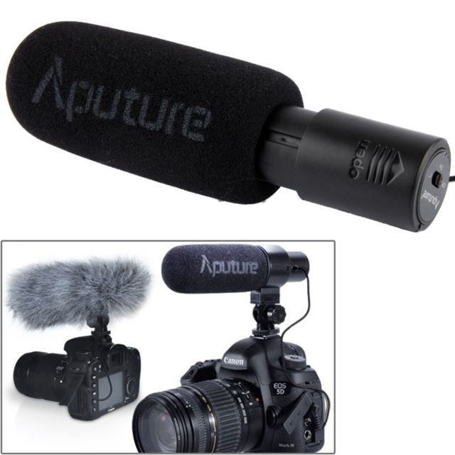 Microphone Wewoo Micro Microphone Shotgun à condensateur directionnel, Support 360 Degrés Pan / 180 D'inclinaison