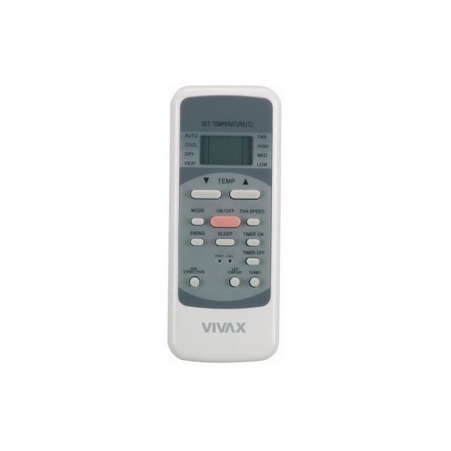 Vivax VIVAX ACP12PT35AEF Climatiseur mobile 3500 watts - 12000 Btu - Minuteur - Telecommande - Classe A - Debit : 370 m3/h