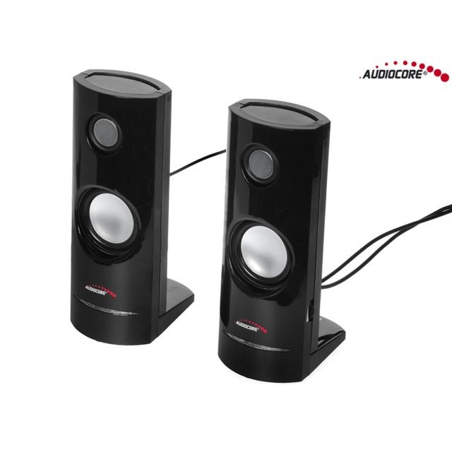 Enceinte PC Haut-parleurs Enceintes pour ordinateur portable USB 2.0 Audiocore AC870