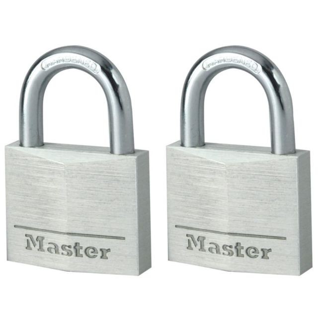 Master Lock - Master Lock Cadenas 2 pcs Aluminium 40 mm 9140EURT Master Lock  - Master Lock