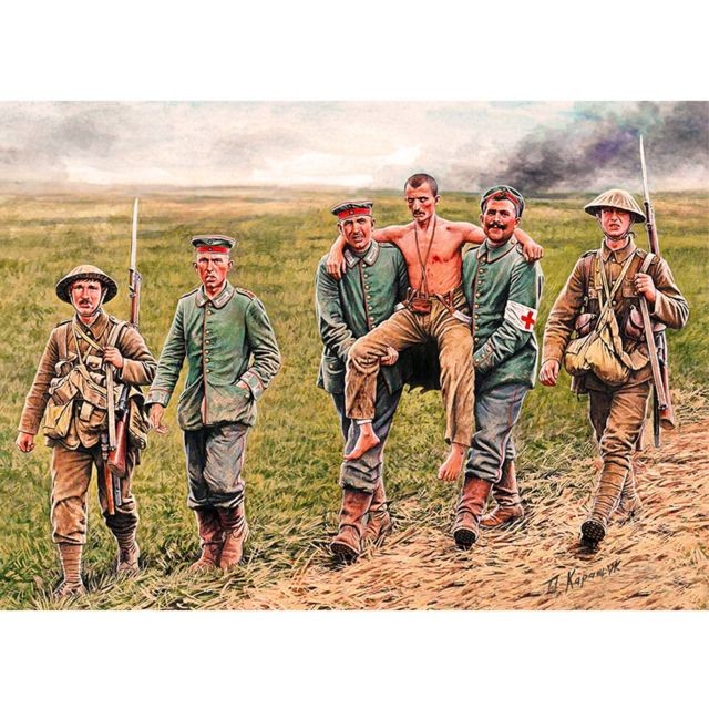Master Box - Figurines 1ère Guerre Mondiale : Soldats anglais et allemands, bataille de la Somme 1916 Master Box  - 1ere guerre mondiale