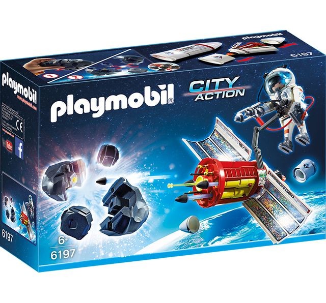 Playmobil - Satellite avec laser et météoroïde - 6197 Playmobil  - Jeux de construction