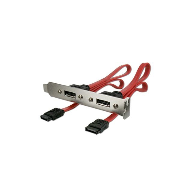 Cabling CABLING  AD-SATA-ESATA-X2-EQ Equerre sériel 2 x SATA/2 x eSATA Métal