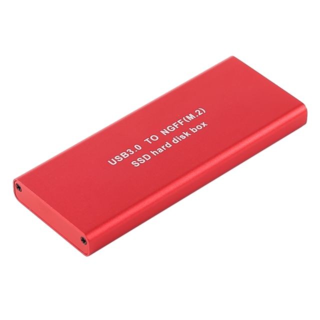 Wewoo - Disque dur Externe SSD SSD 240GB Boîtier de mobile avec interface 2,5 pouces USB3.0 à NGFF (M.2) 240 pouces (Rouge) - Boitier disque dur