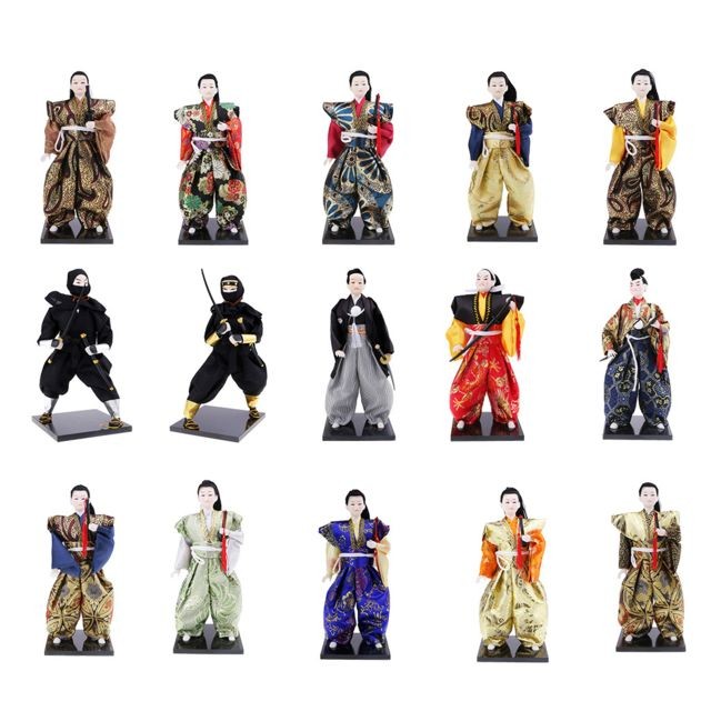 Objets déco Japonais japonais guerrier poupées japonais ninja humanoïde poupée ornements yr2