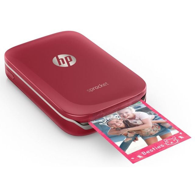 Hp - Imprimante HP Sprocket Photo Rouge Hp  - Télétravail