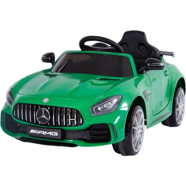 Mercedes - Véhicule électrique AMG GT Vert Mercedes  - Véhicule électrique pour enfant Mercedes